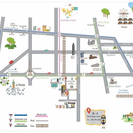 בנגקוק Yellow Mango Hostel מראה חיצוני תמונה